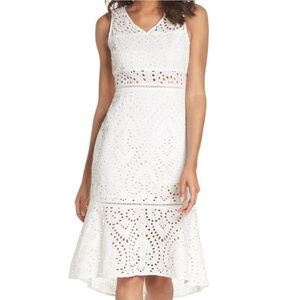 NSR Selma Sleeveless Eyelet Lace Dress